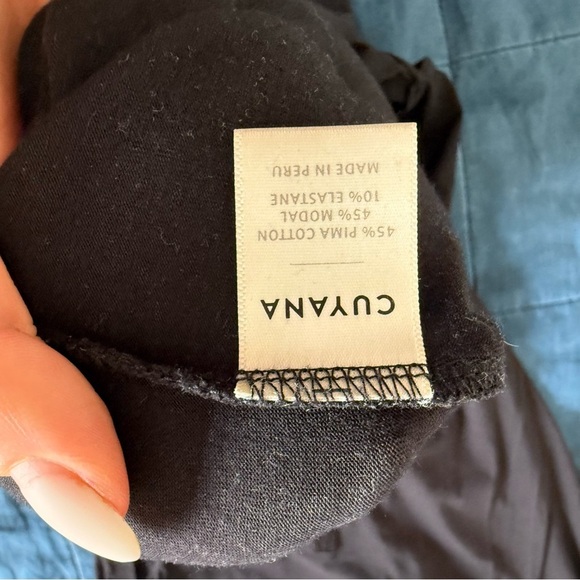 Cuyana V-neck Midi Pima Cotton Dress Size Small - Picture 13 of 14